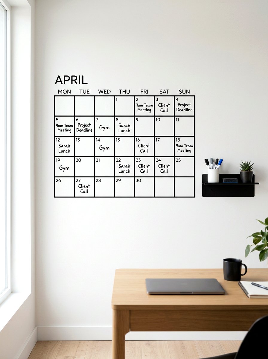 Minimalist Wall Planner - 30 family message center ideas