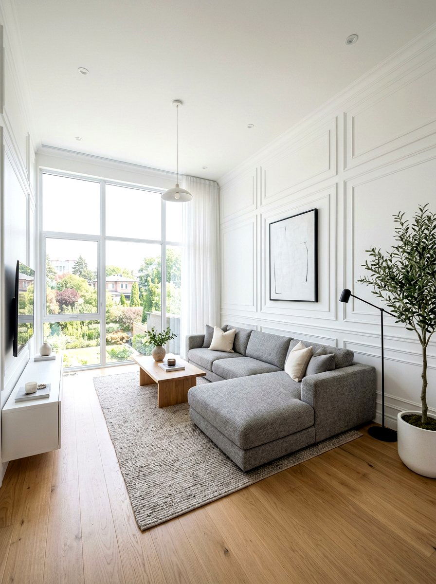 Minimalist Wall Trim - 30 wall panel molding ideas
