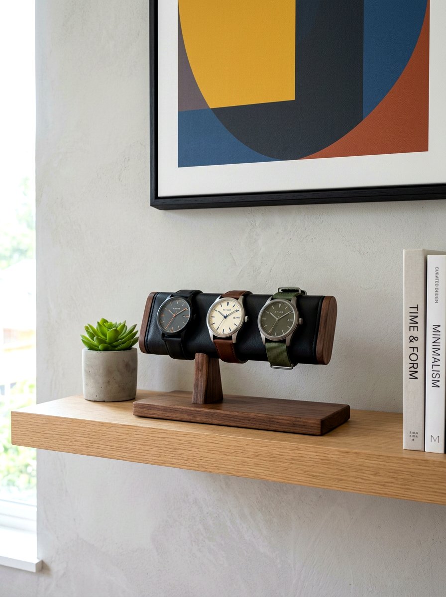 Minimalist Watch Pillar - 30 watch storage ideas