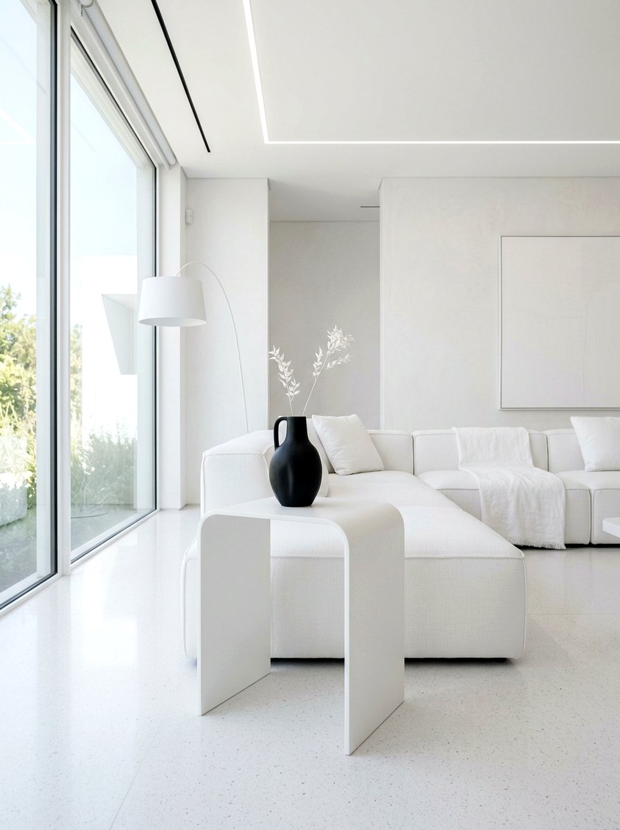 Minimalist Waterfall Side Table - 30 waterfall side table ideas