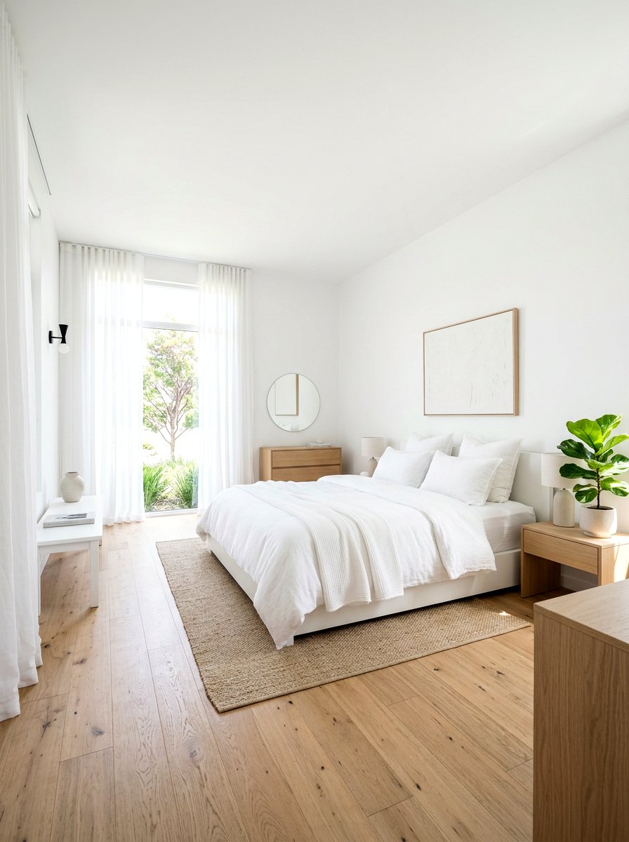 Minimalist White Bedroom - 30 modern bedroom ideas