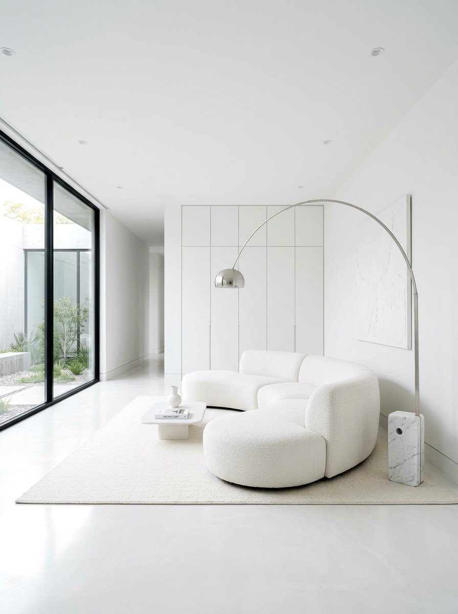 Minimalist White Living Room - 30 white living room ideas