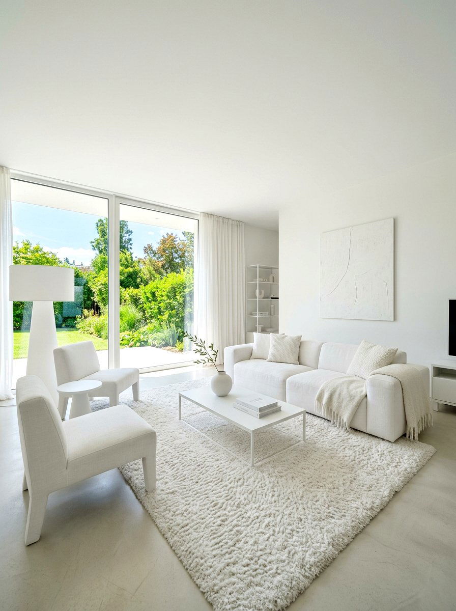 Minimalist White Living Room - 30 Nancy Meyers living room ideas