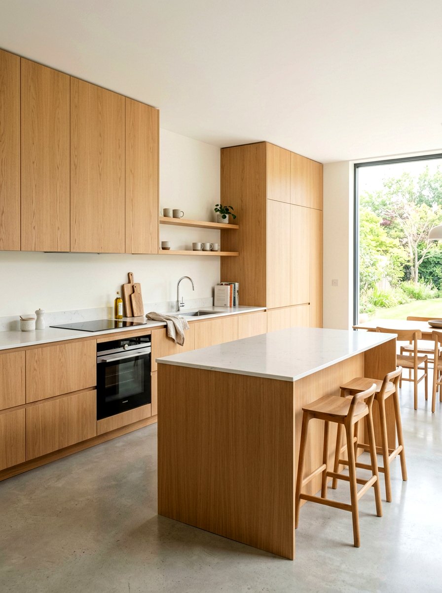 Minimalist Wood Kitchen Style - 30 modern rustic kitchen ideas