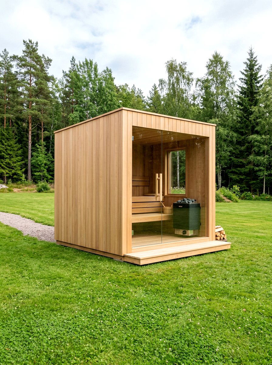 Minimalist Wood Sauna - 30 sauna shed ideas