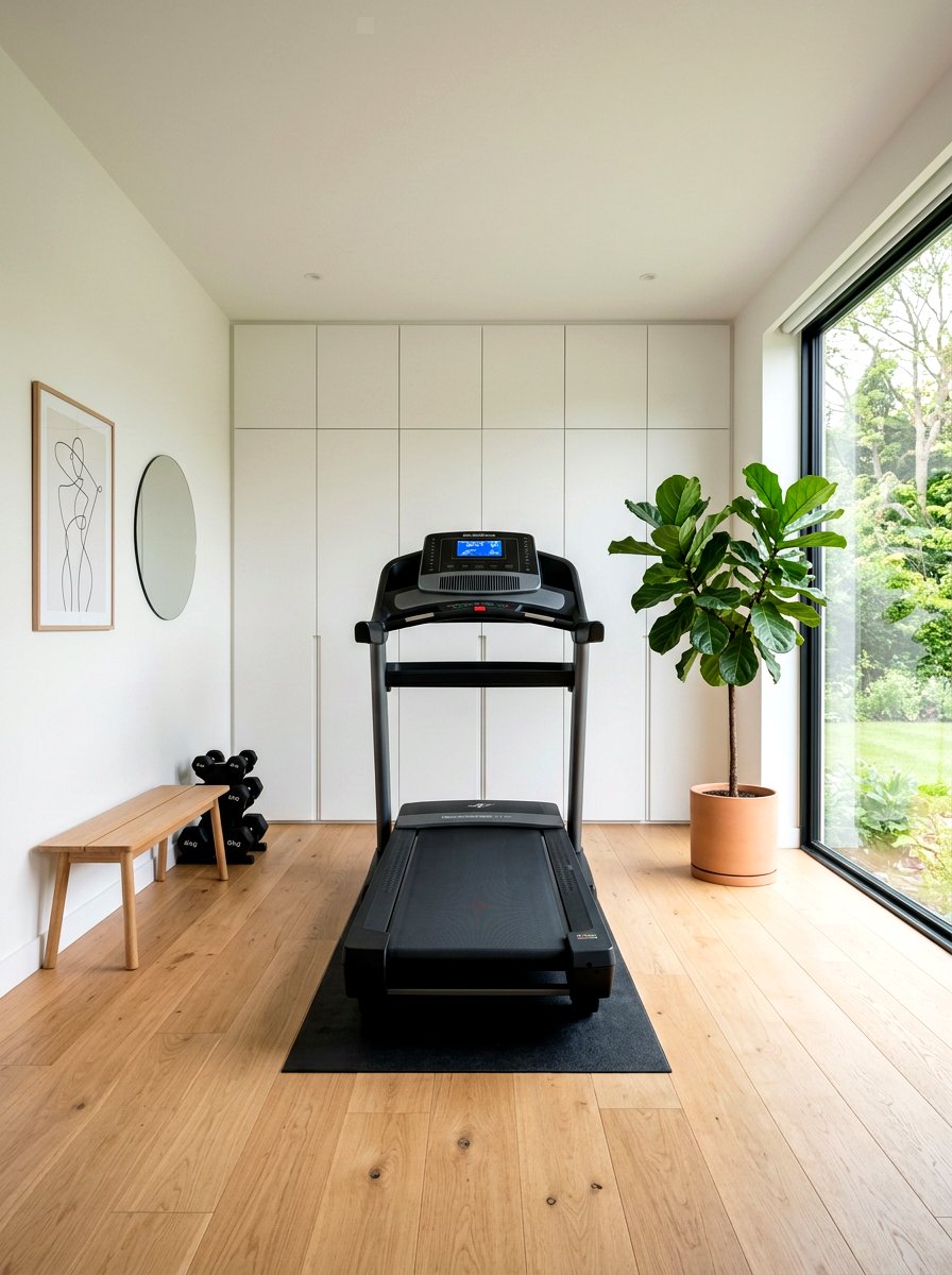 Minimalist Workout Room - 30 treadmill room ideas
