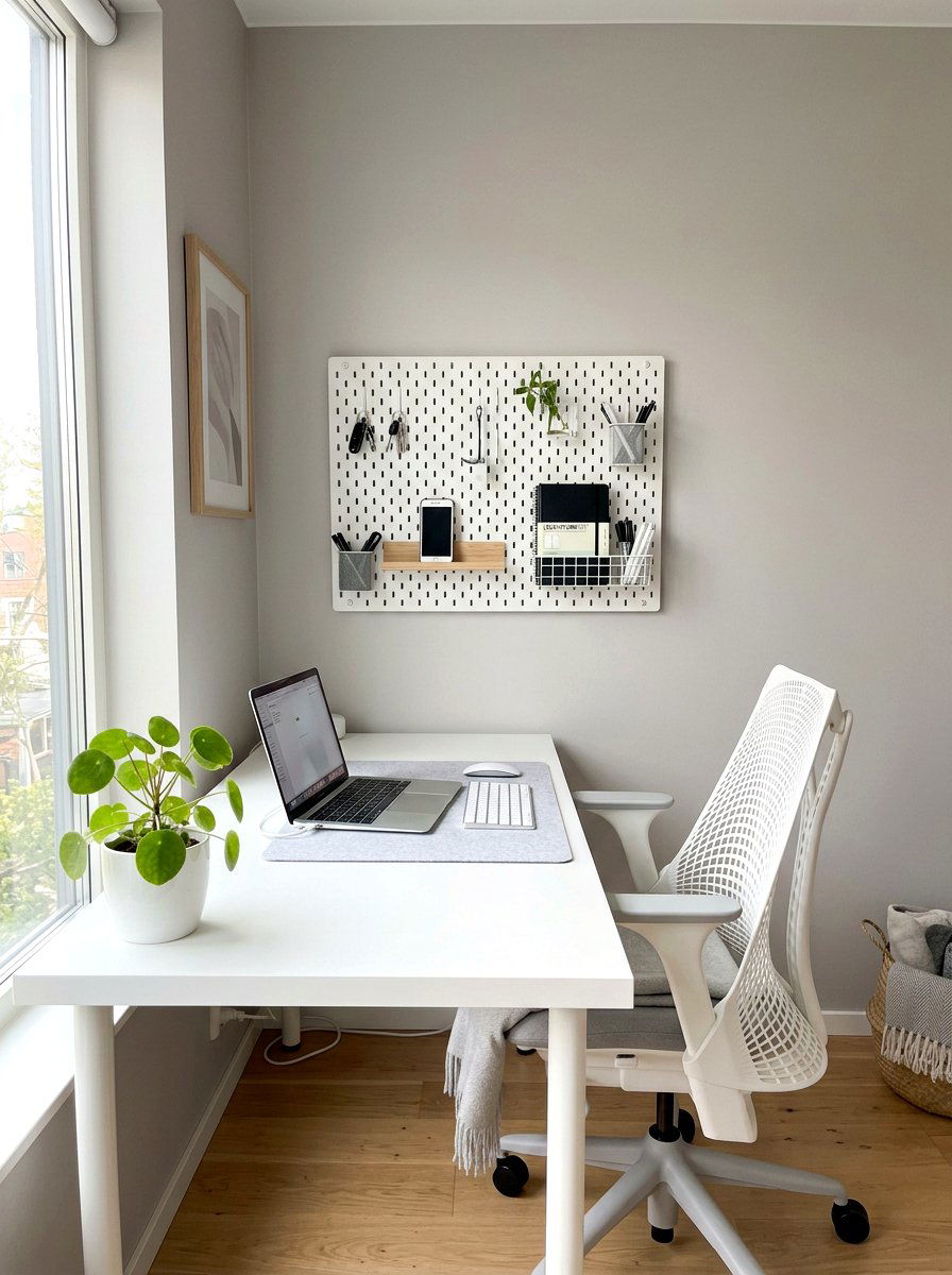 Minimalist Workspace - 30 college apartment ideas