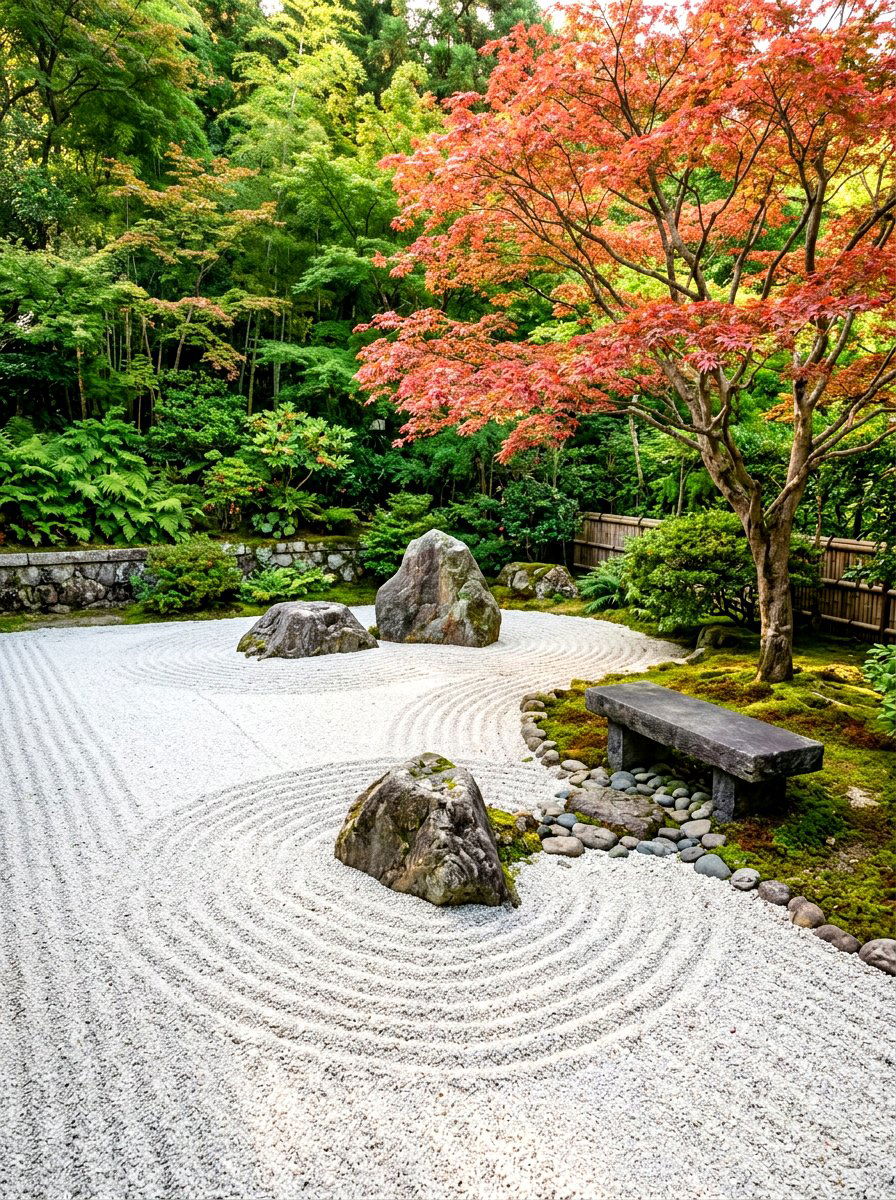 Minimalist Zen Garden - 30 intimate patio ideas