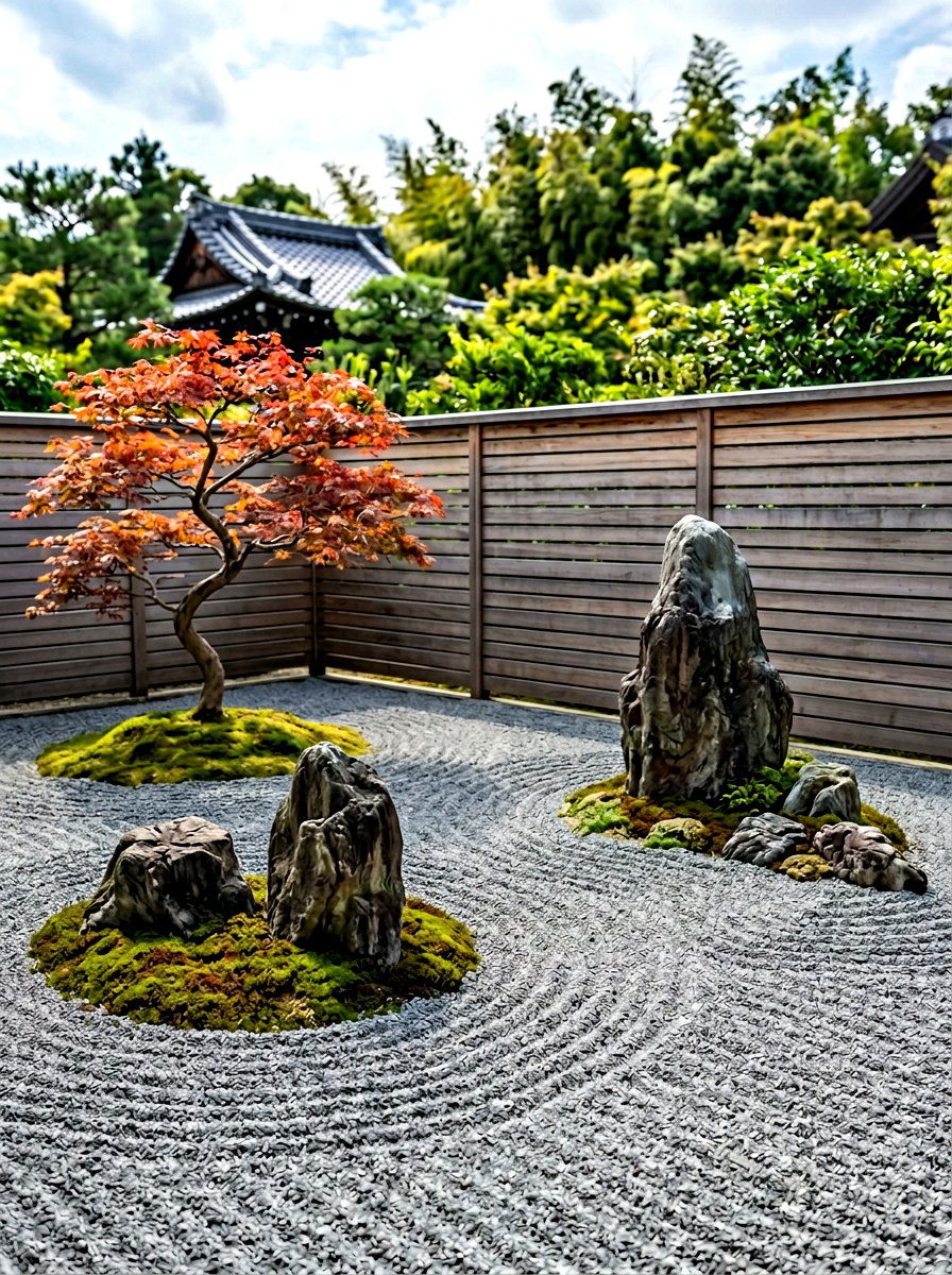 Minimalist Zen Rock Garden - 30 house side garden border ideas