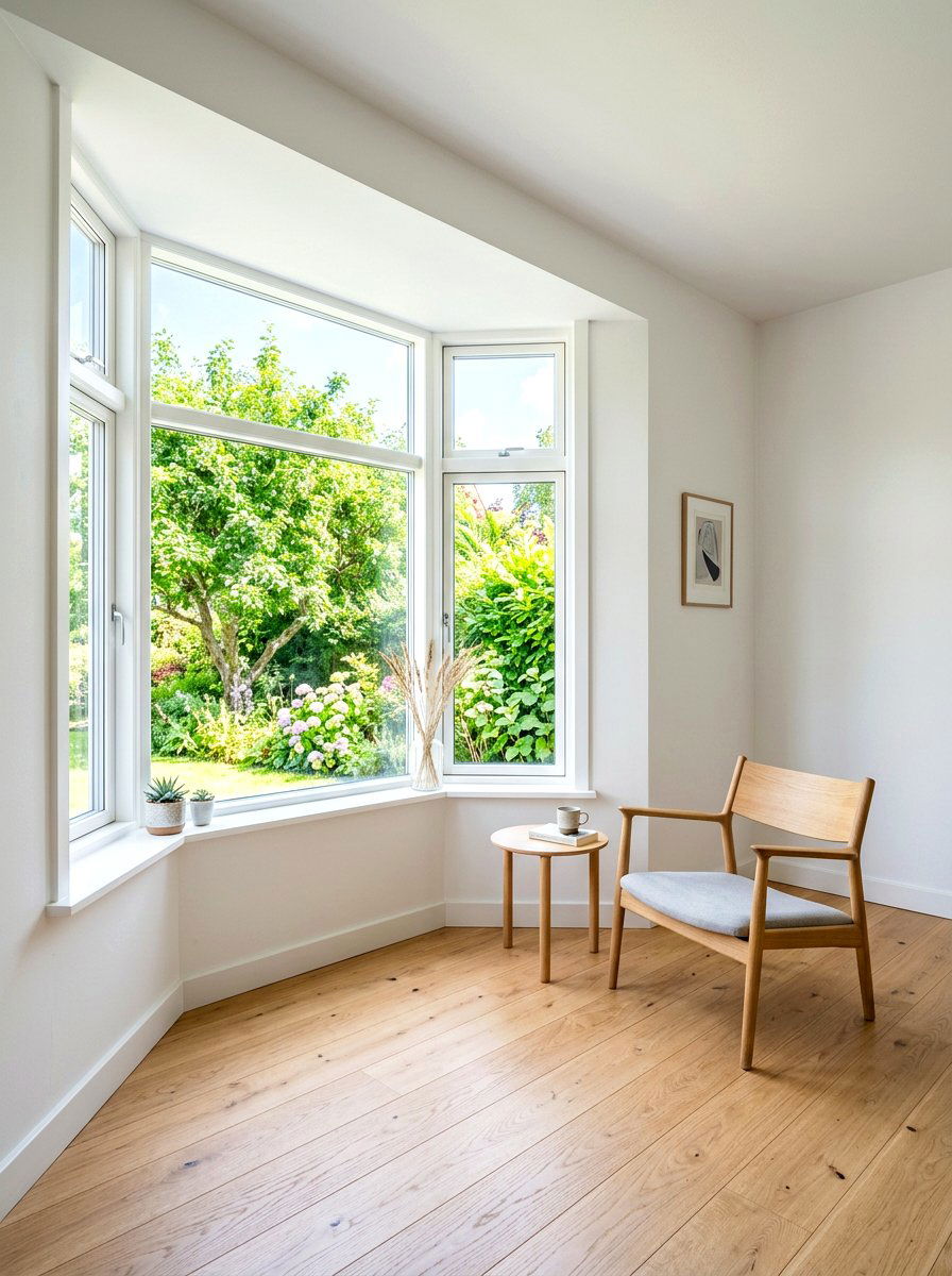 Minimalist bay window - 30 bay window ideas