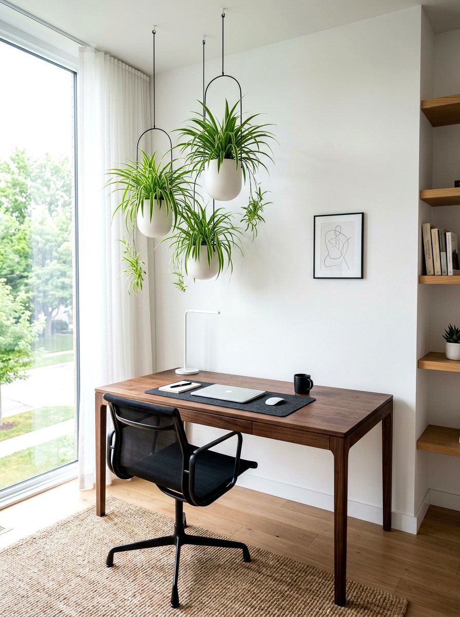 Minimalist ceramic pot - 30 hanging planter ideas