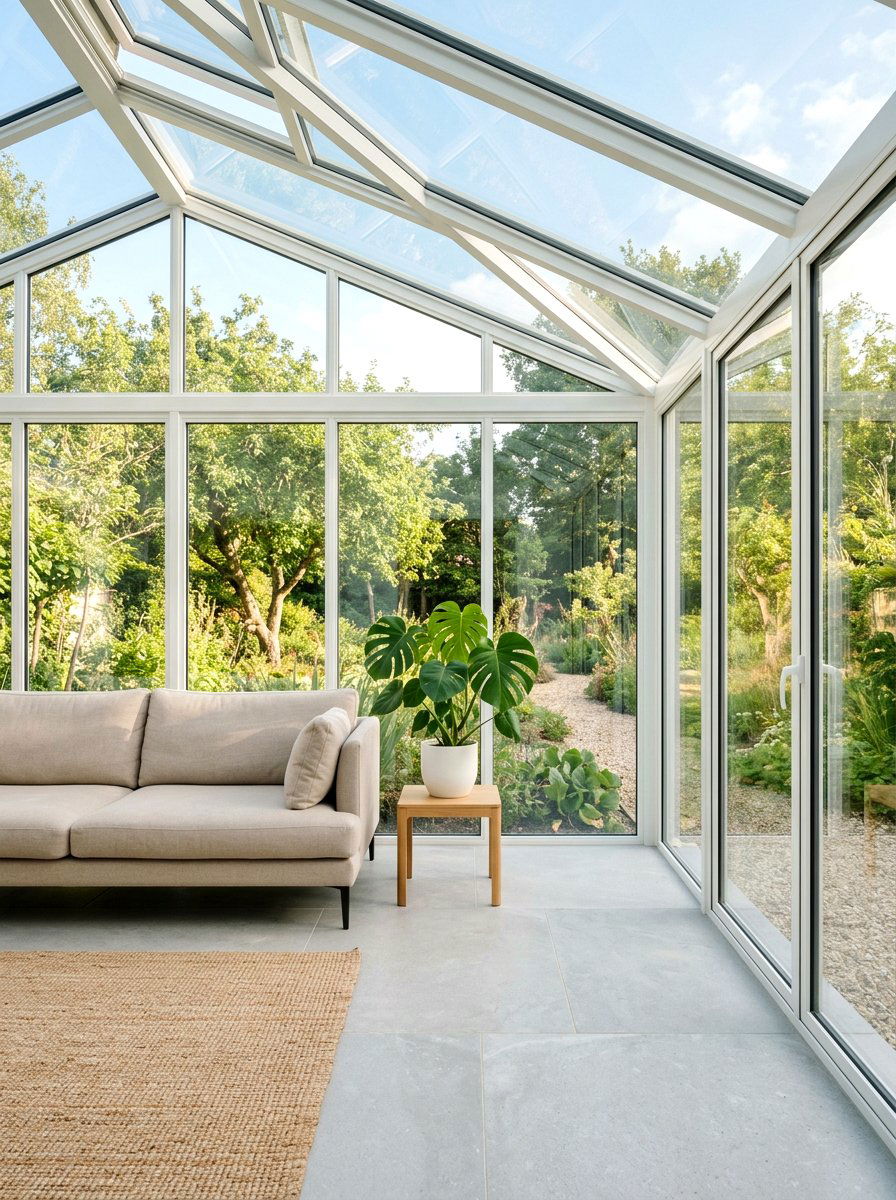 Minimalist conservatory - 30 conservatory ideas
