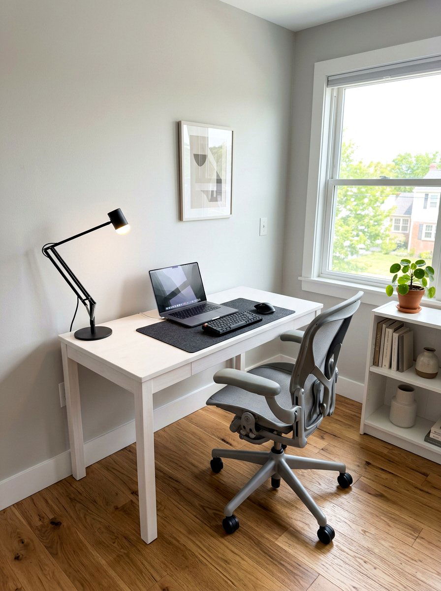 Minimalist desk setup - 30 journaling corner ideas