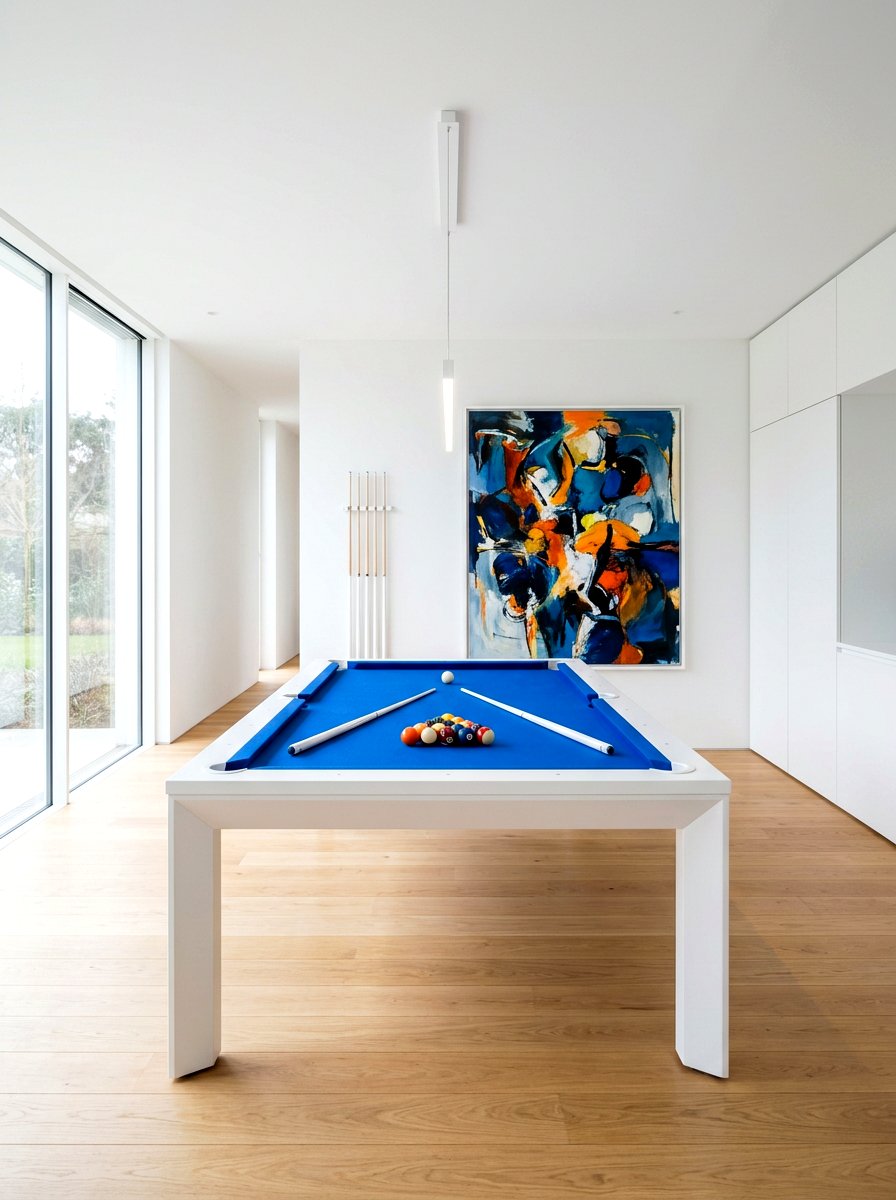Minimalist game area - 30 billiards room ideas