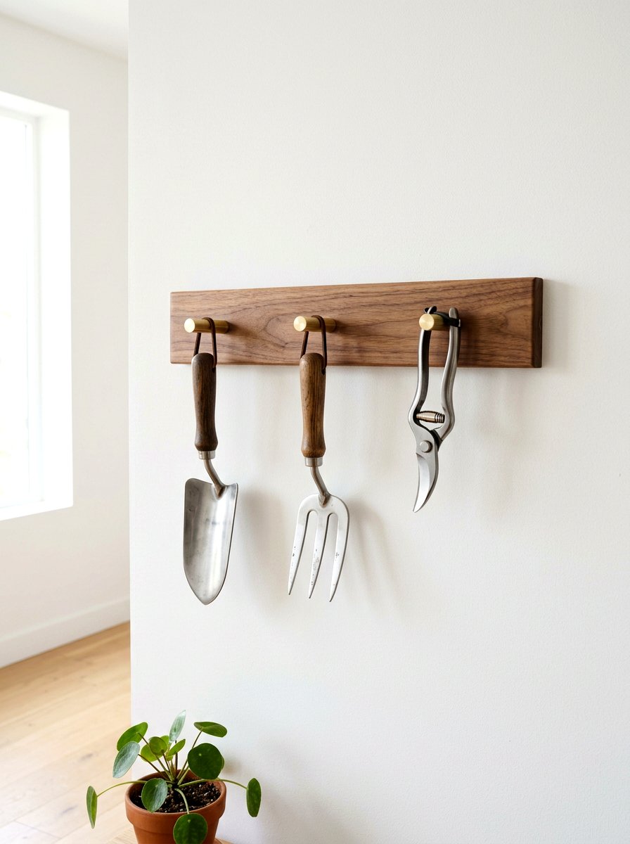 Minimalist garden tool rack - 30 garden tool wall ideas