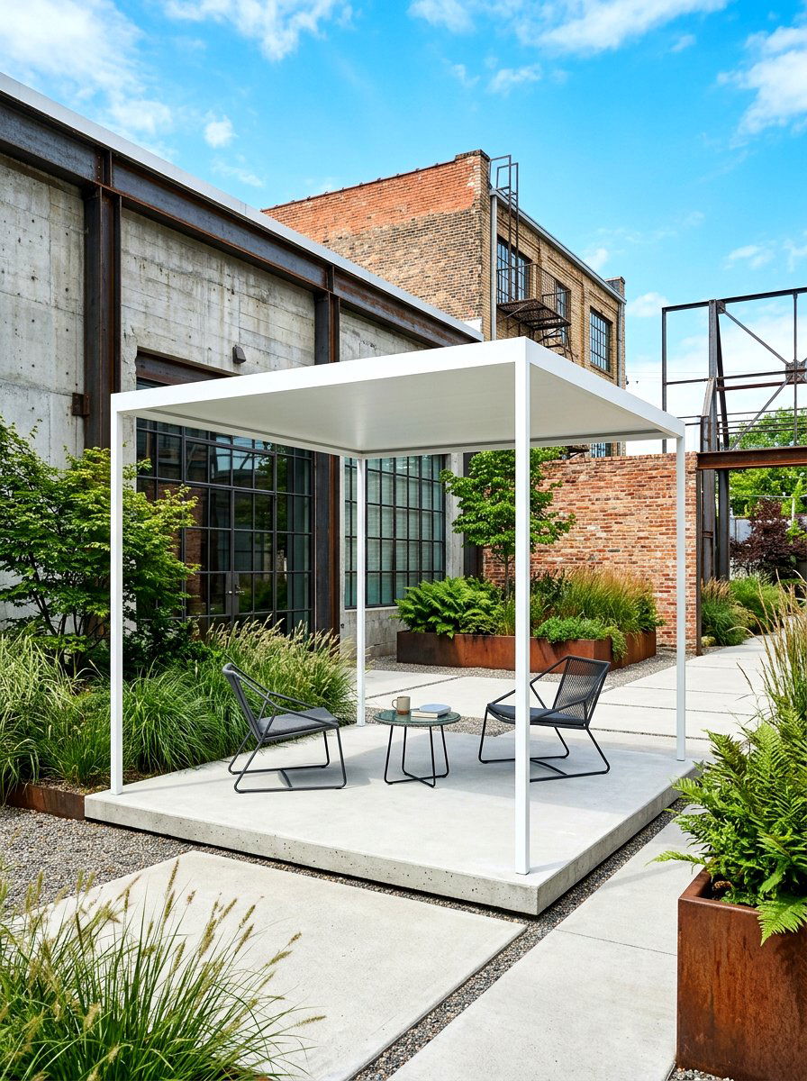 Minimalist gazebo - 30 garden gazebo ideas