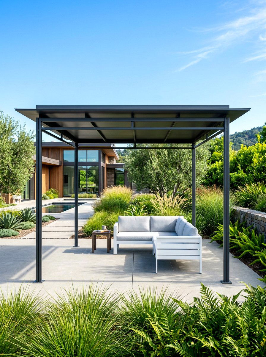 Minimalist gazebo - 30 hexagon gazebo ideas