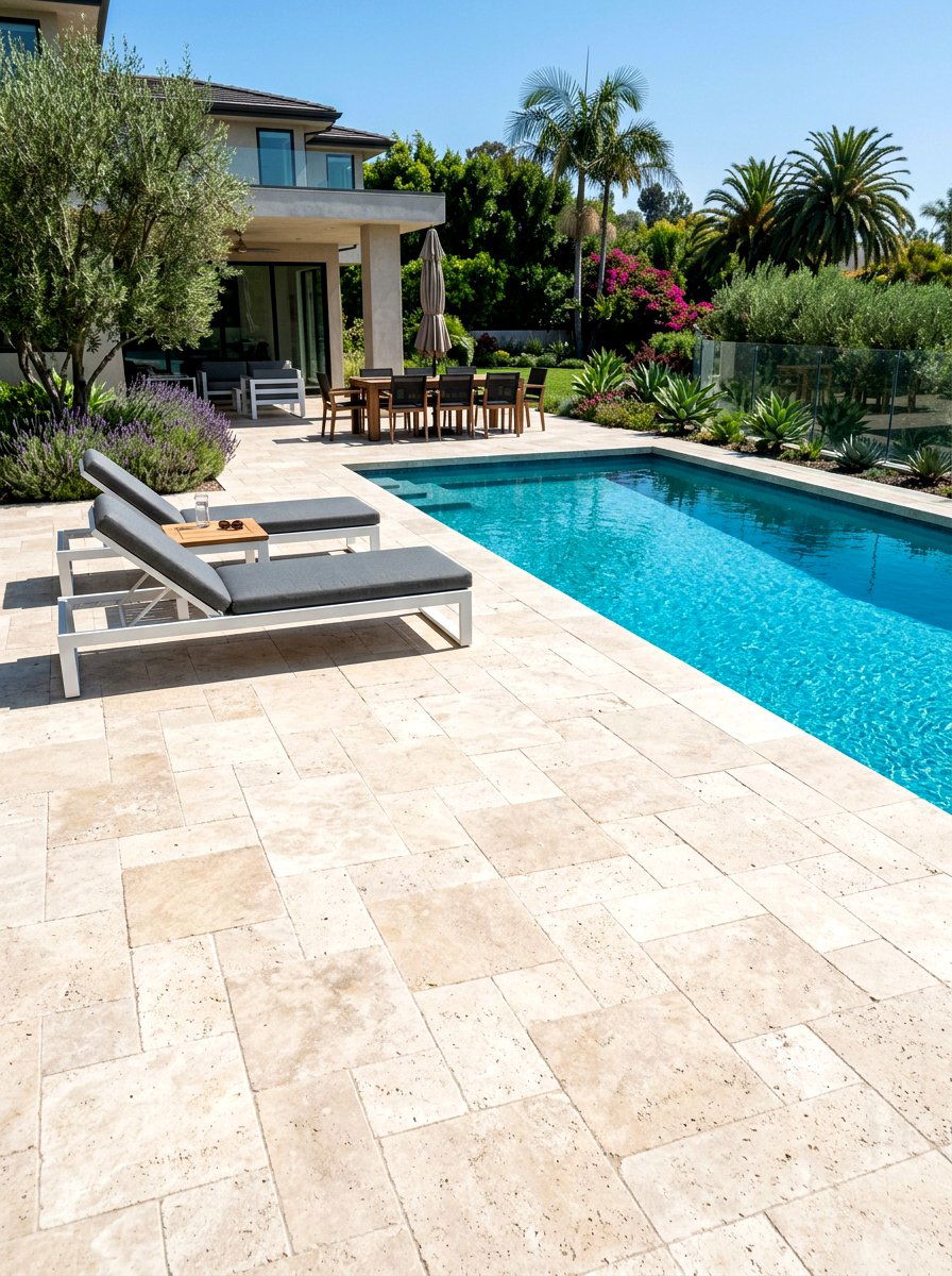 Minimalist gravel patio - 30 resort style backyard lounge ideas
