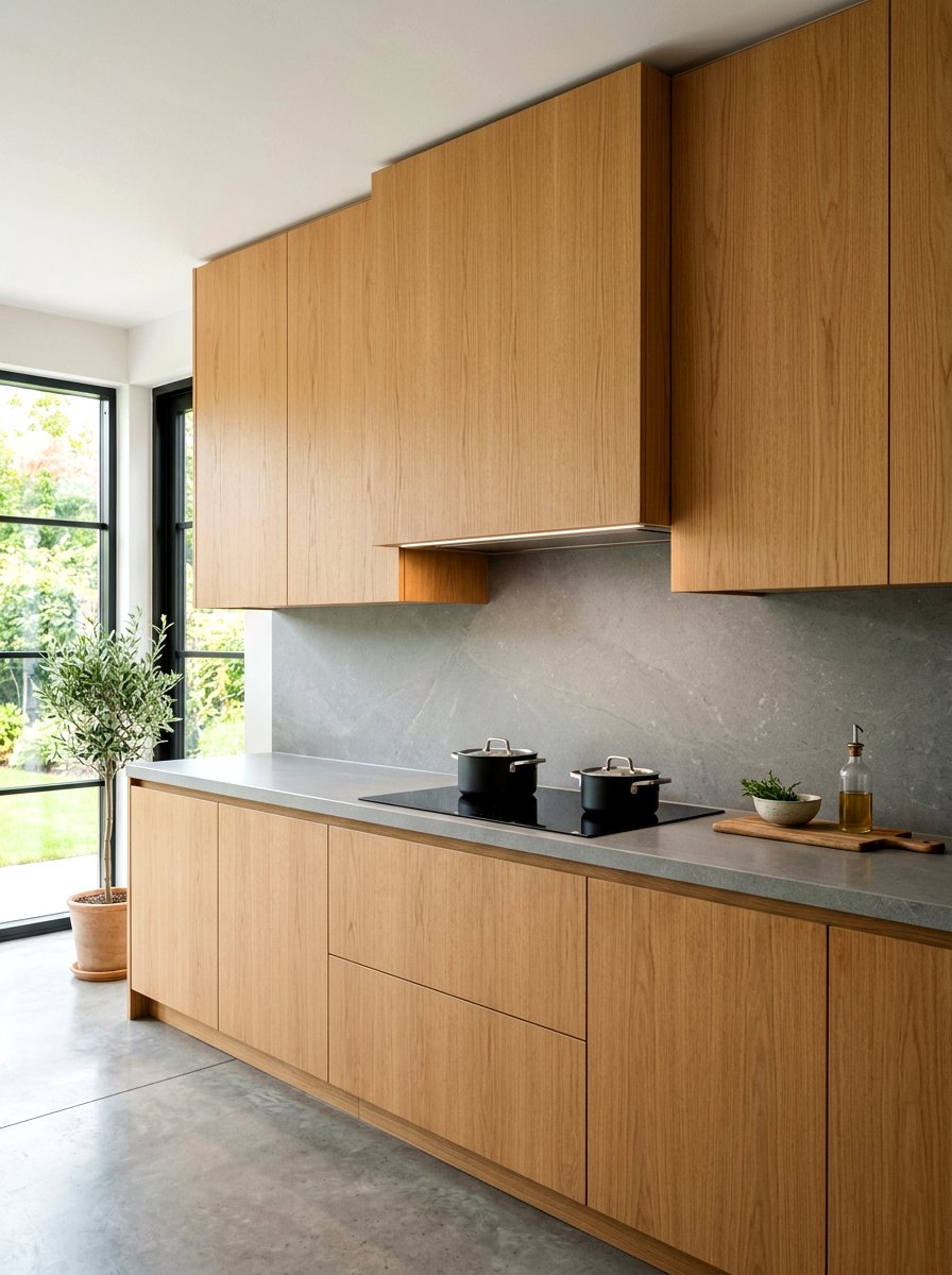 Minimalist hood kitchen - 30 Japandi kitchen ideas