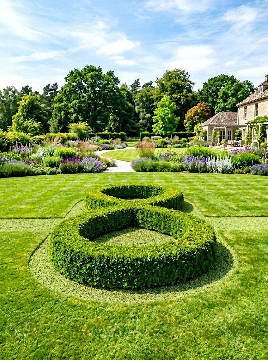 Minimalist knot garden - 30 knot garden ideas