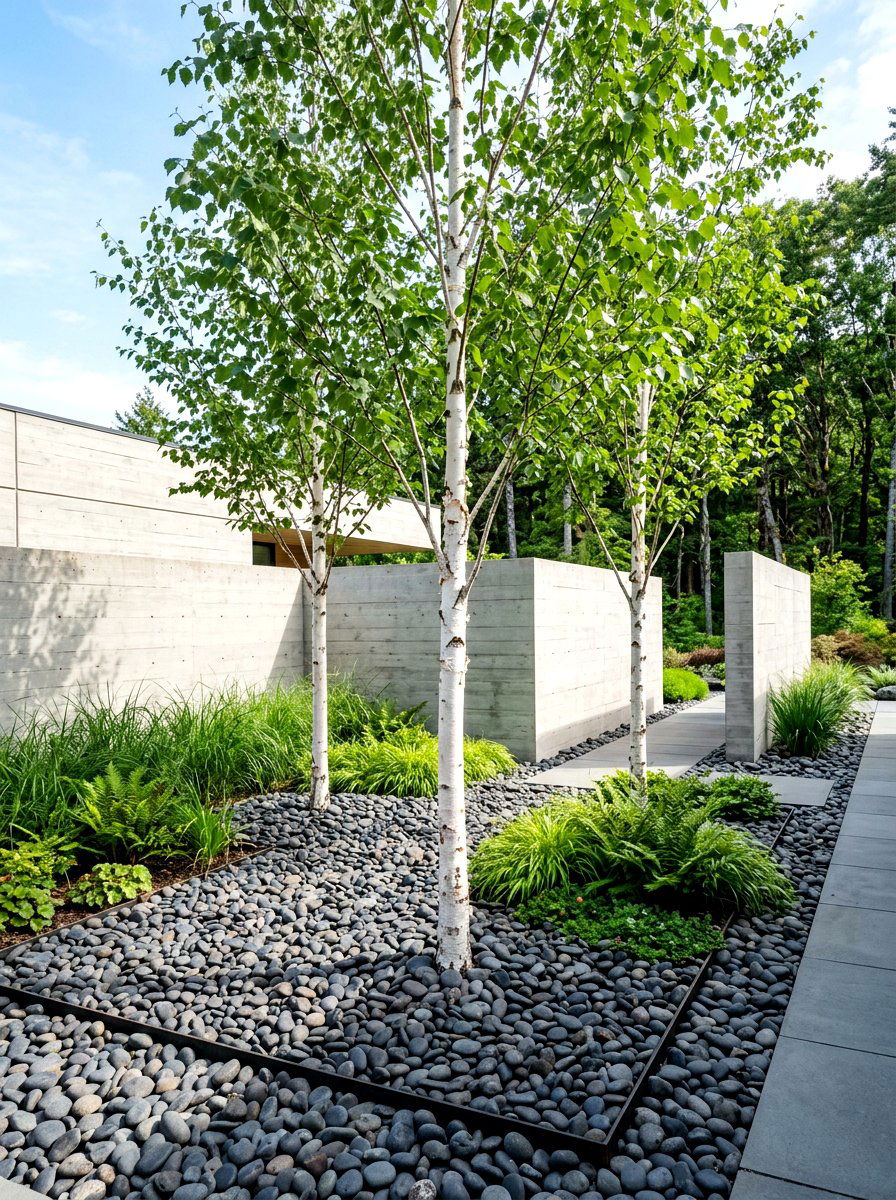 Minimalist landscape - 30 native plant landscaping ideas