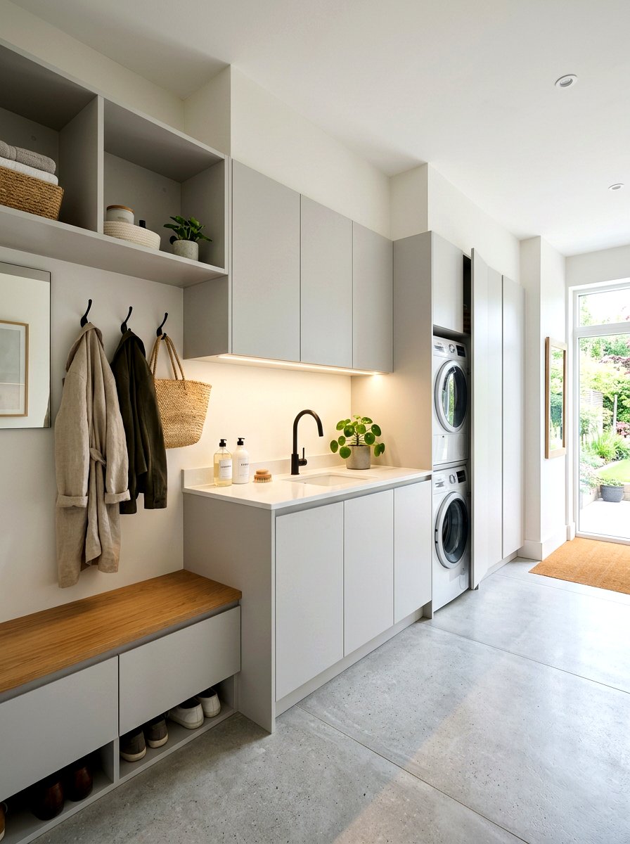 Minimalist laundry mudroom - 30 laundry room mudroom combo ideas