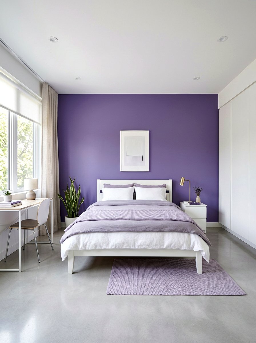 Minimalist lavender bedroom - 30 lavender bedroom ideas