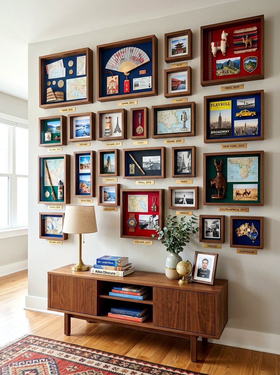 Minimalist line art wall - 30 salon wall ideas