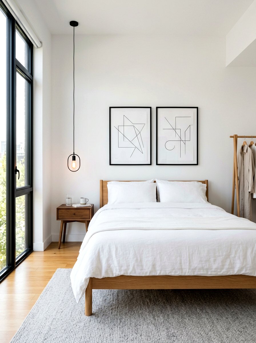 Minimalist line wall art - 30 tape wall art display ideas
