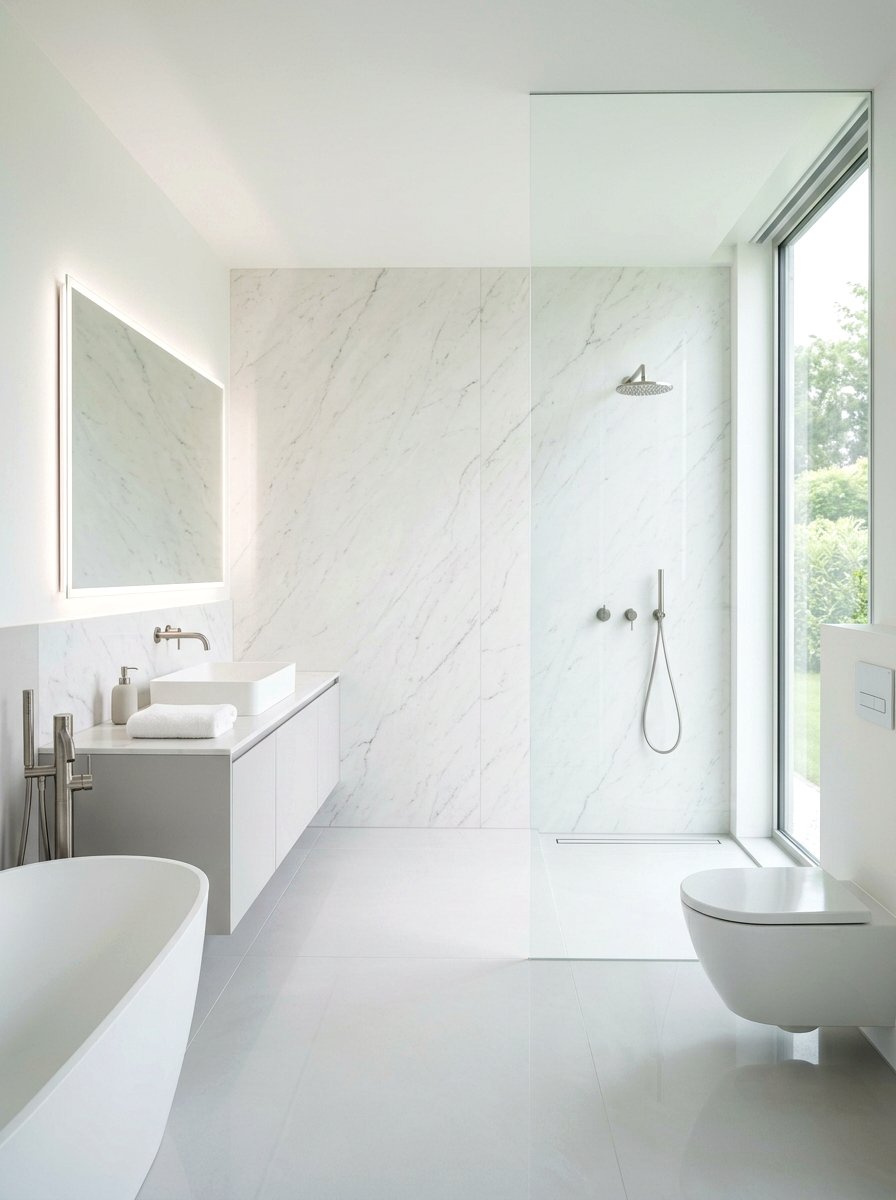 Minimalist luxury bathroom - 30 luxury hotel bath ideas