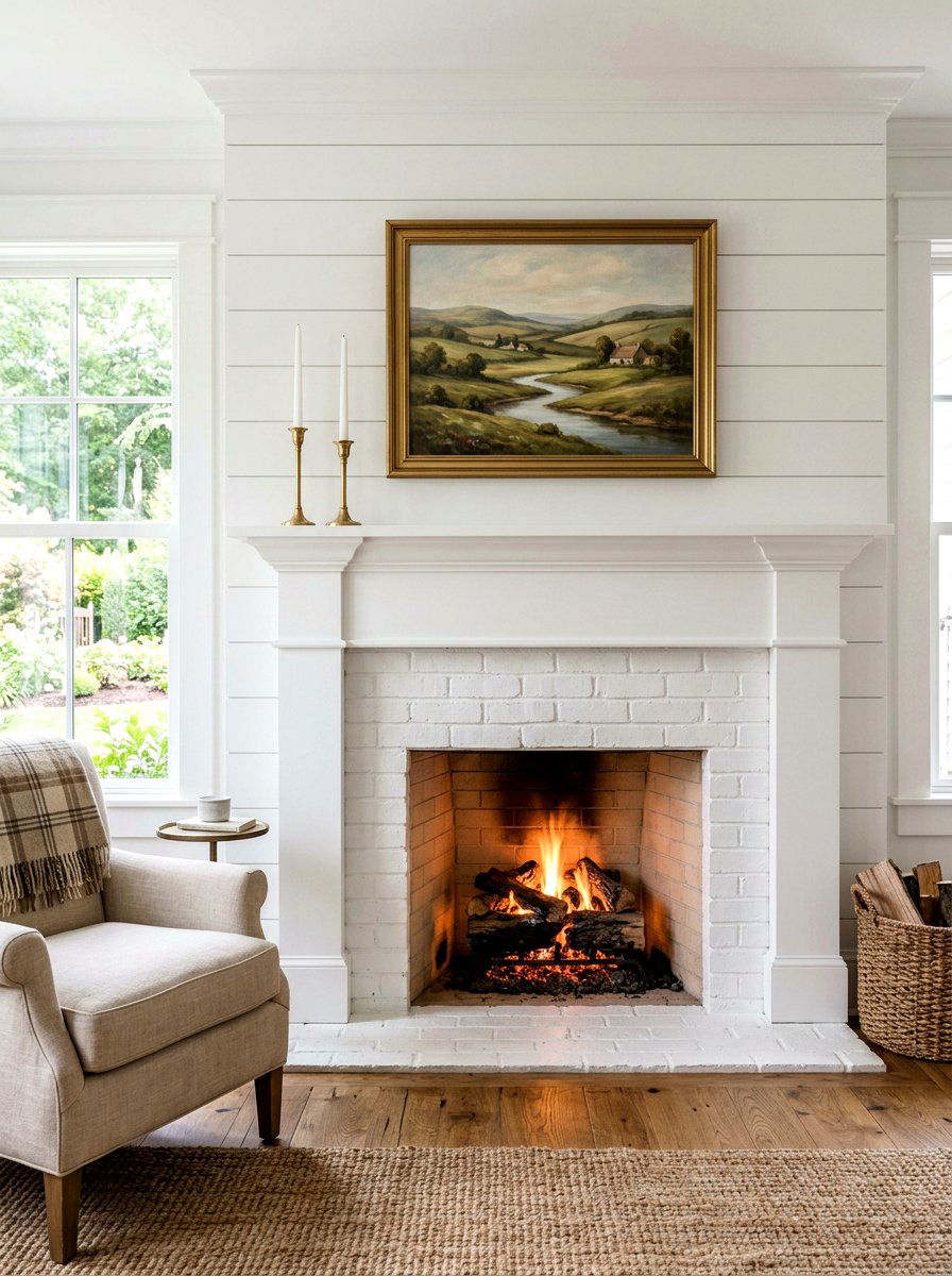Minimalist mantle decor - 30 Nancy Meyers dining room ideas