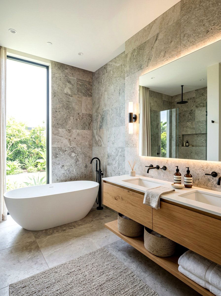 Minimalist master bath - 30 calm minimal decor ideas