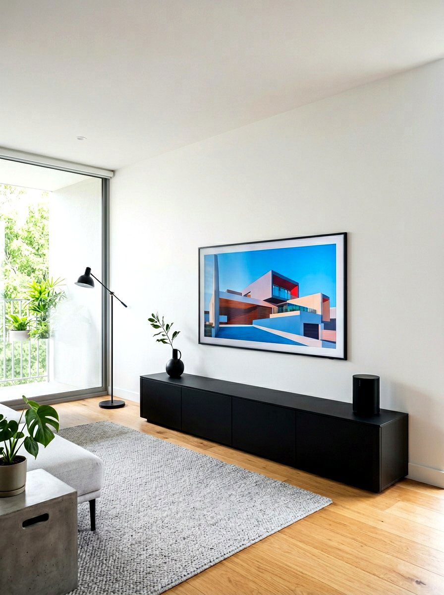 Minimalist media wall setup - 30 media wall ideas