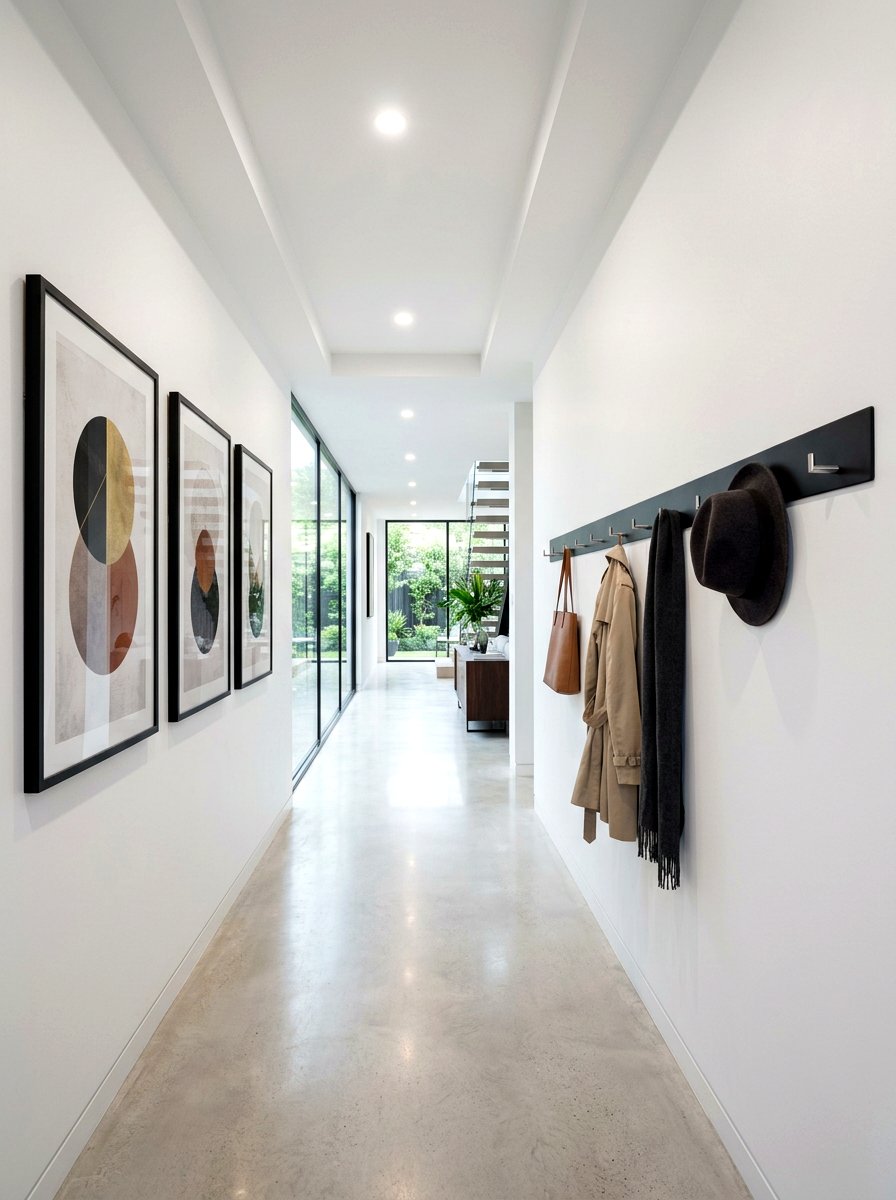 Minimalist metal rail - 30 key holder wall ideas