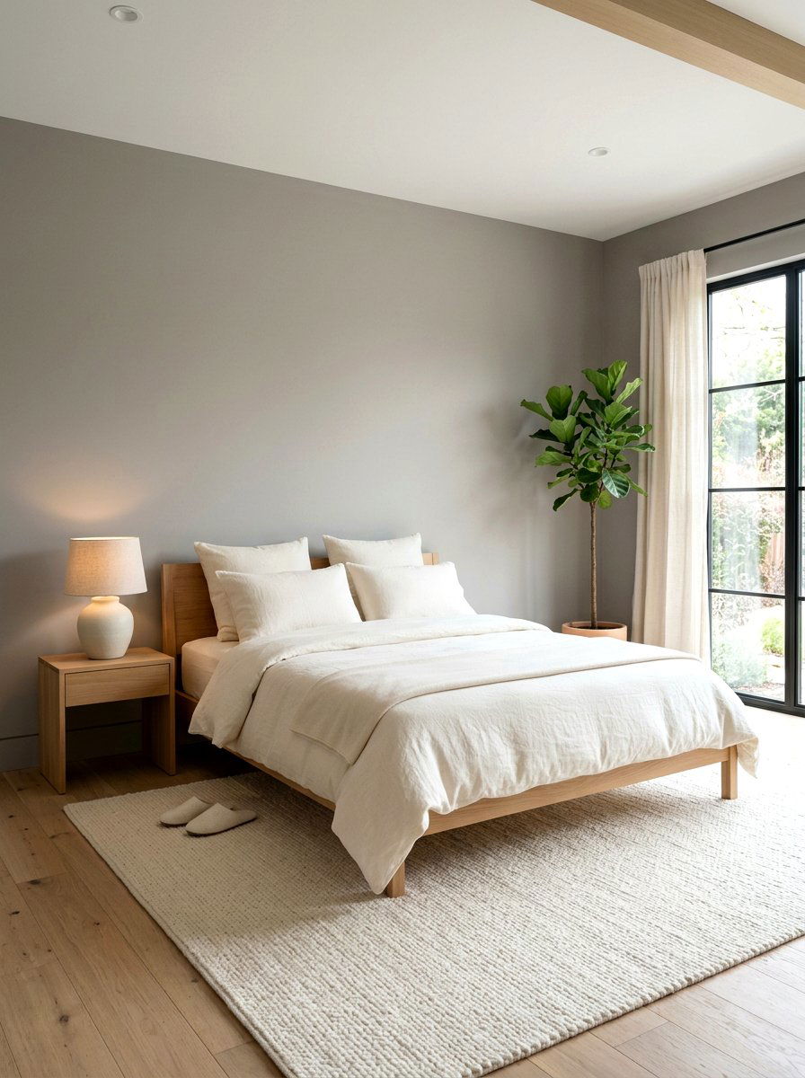 Minimalist mushroom and cream bedroom - 30 mushroom and cream bedroom ideas