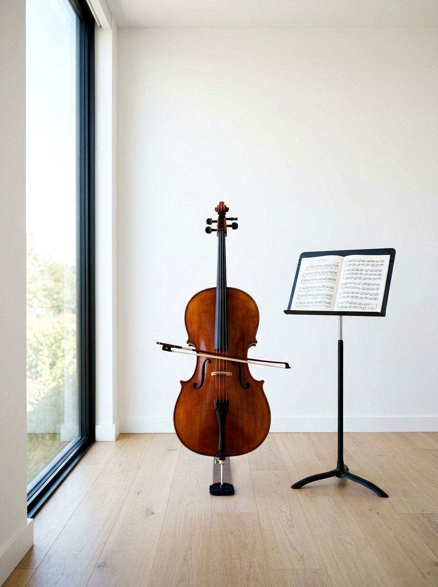 Minimalist music practice area - 30 music practice room ideas