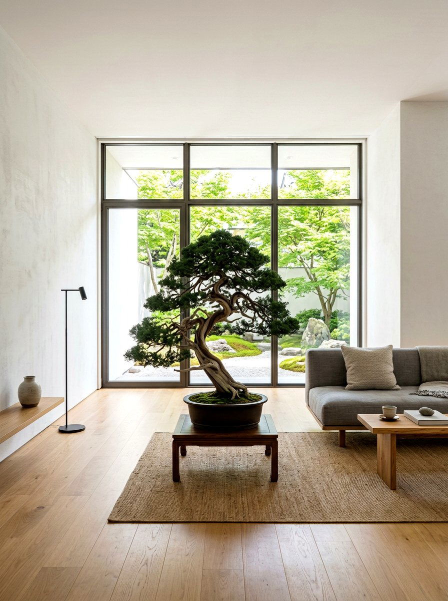 Minimalist nature living room - 30 nature inspired living room ideas
