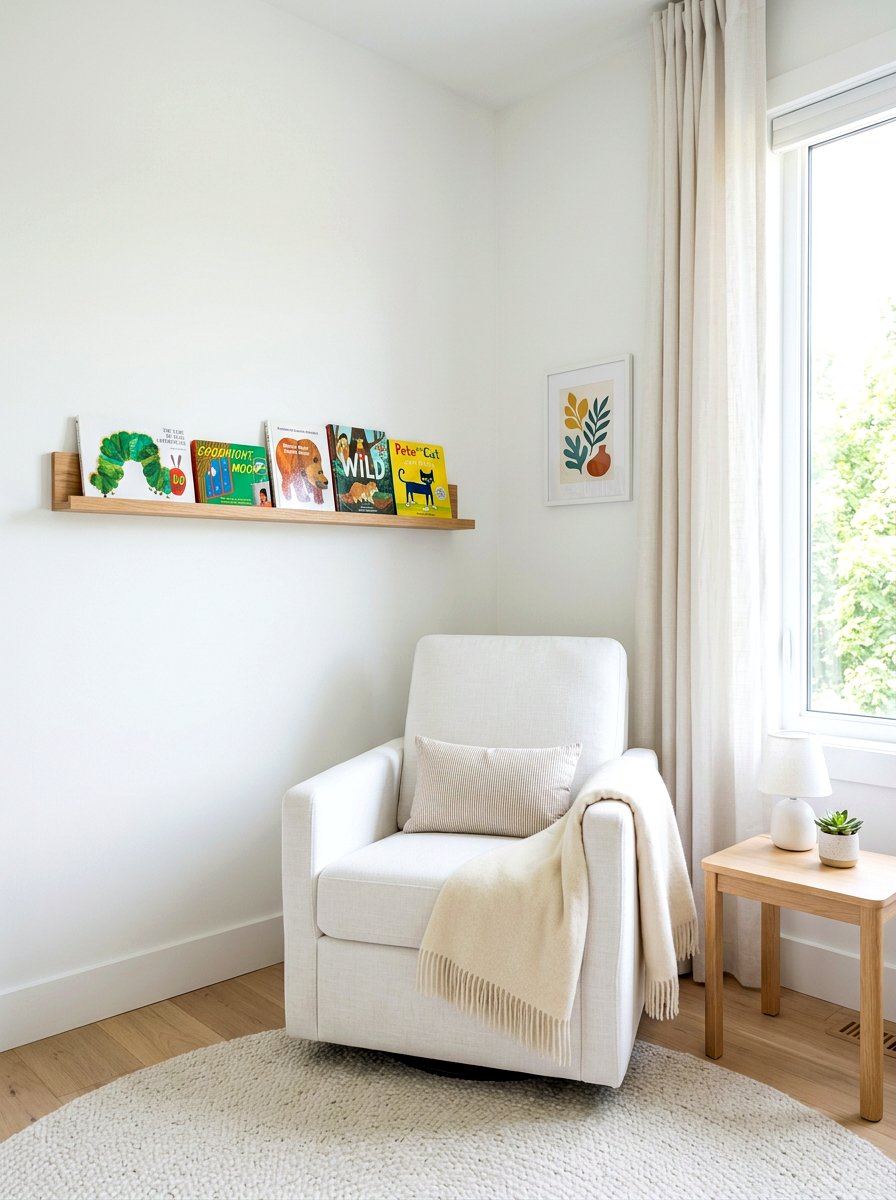 Minimalist nursery reading corner - 30 nursery reading corner ideas