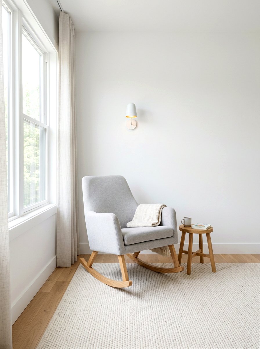 Minimalist nursery rocking chair corner - 30 nursery rocking chair corner ideas