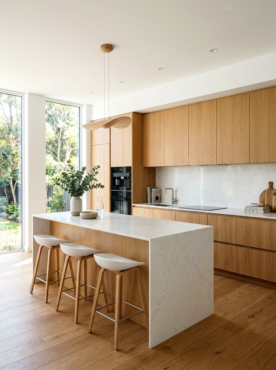 Minimalist oak kitchen cabinets - 30 oak kitchen cabinet ideas