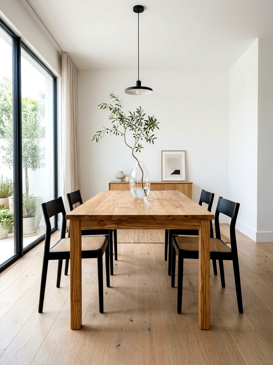 Minimalist olive dining table - 30 olive tablescape ideas