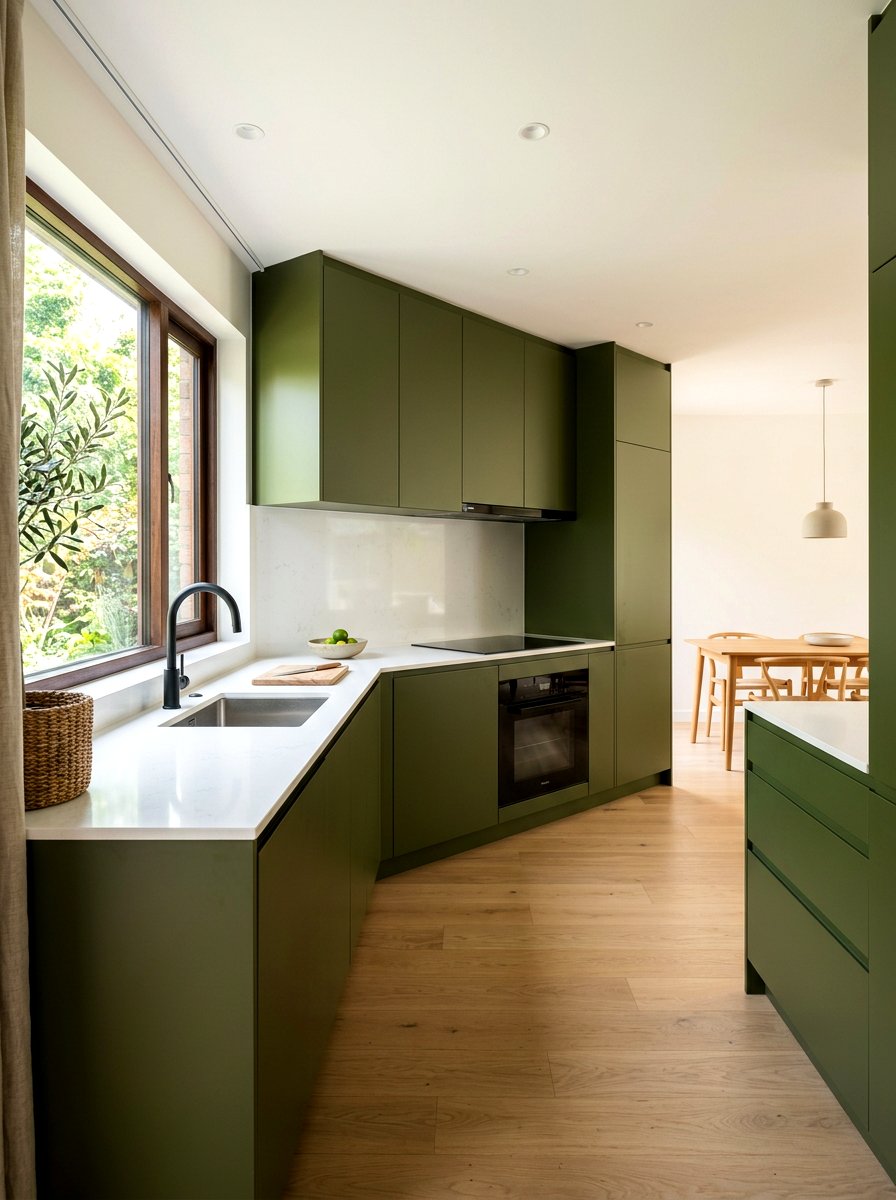 Minimalist olive green kitchen - 30 olive green kitchen ideas