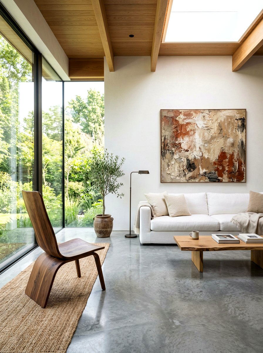 Minimalist organic living room - 30 organic modern living room ideas