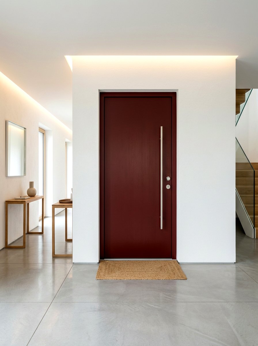 30 Oxblood Front Door Ideas for a Dramatic, Welcome-Home Glow