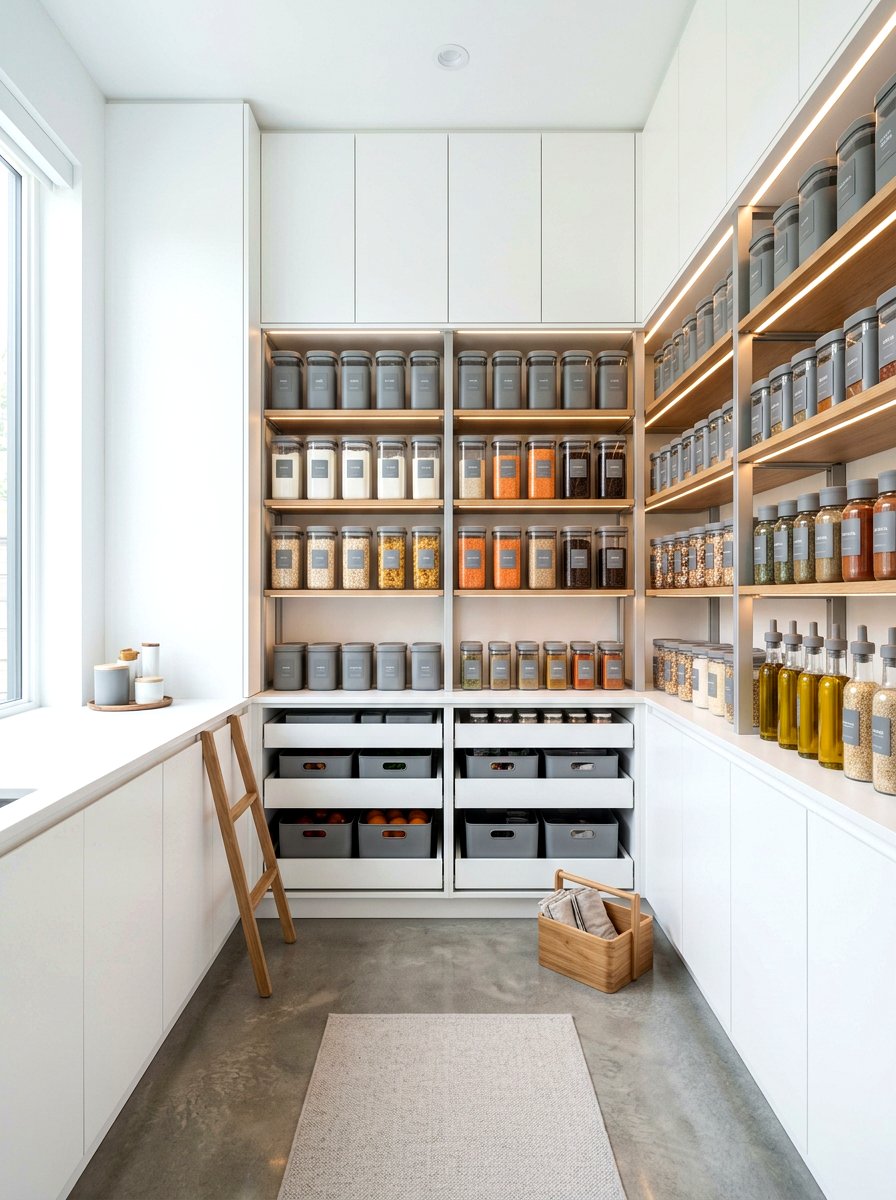 Minimalist pantry design - 30 back kitchen pantry ideas