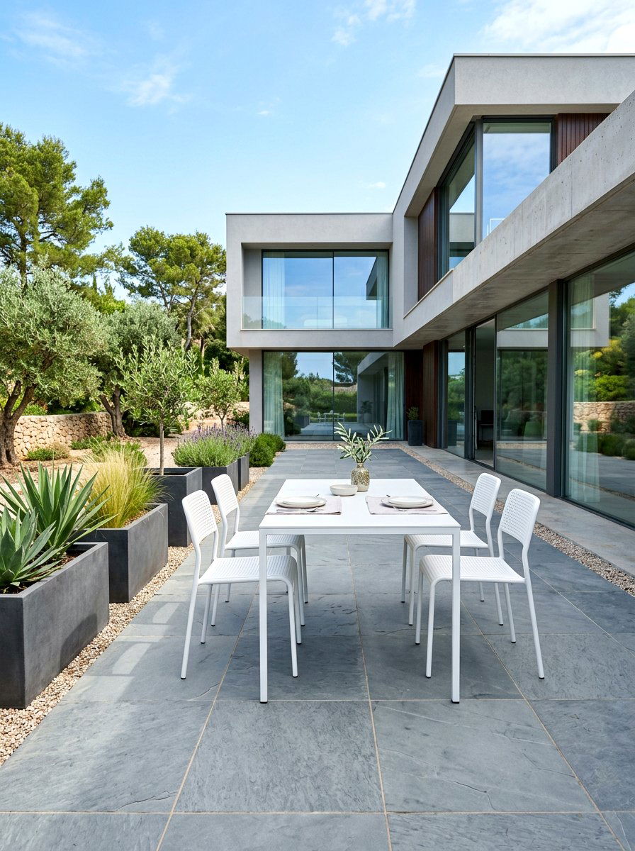 Minimalist patio set - 30 outdoor dining furniture ideas