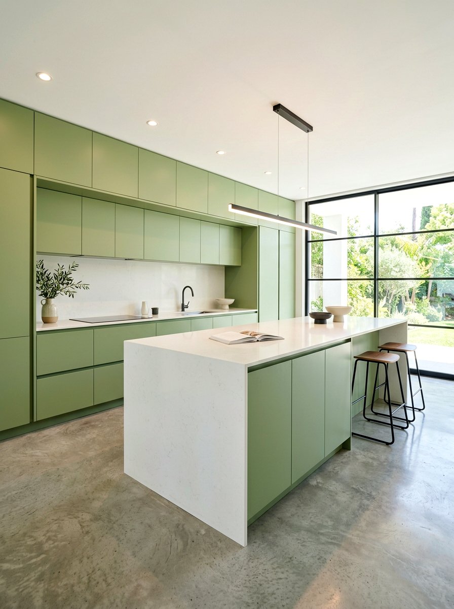 Minimalist pistachio kitchen interior - 30 pistachio kitchen ideas