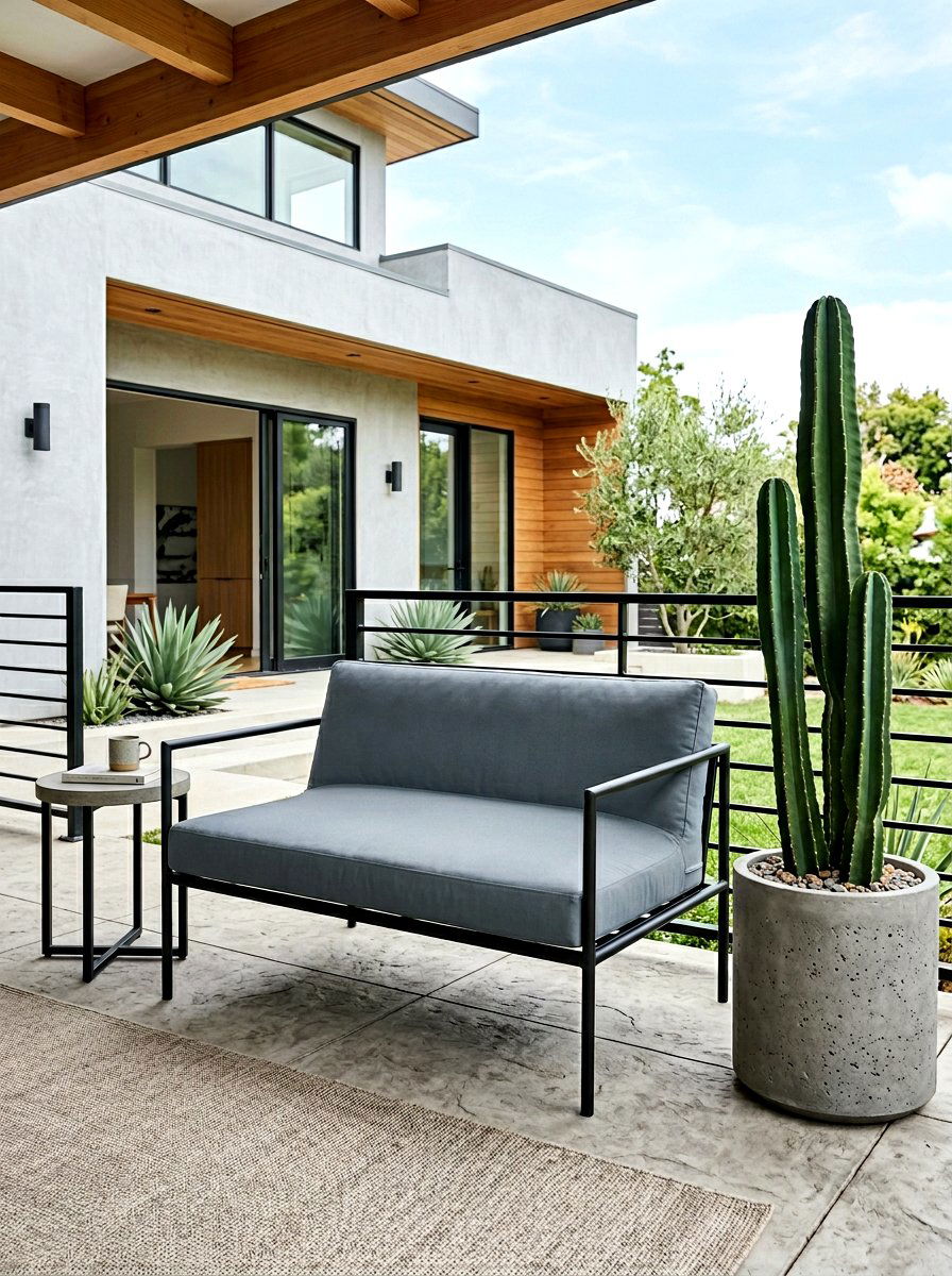 Minimalist porch loveseat - 30 loveseat porch seating ideas