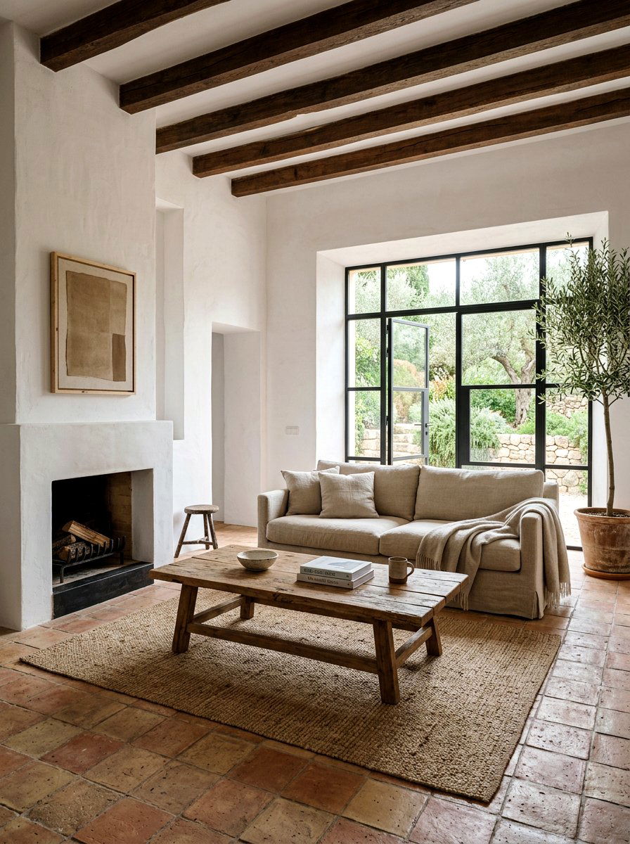 Minimalist rustic living room - 30 Tuscan revival living room ideas