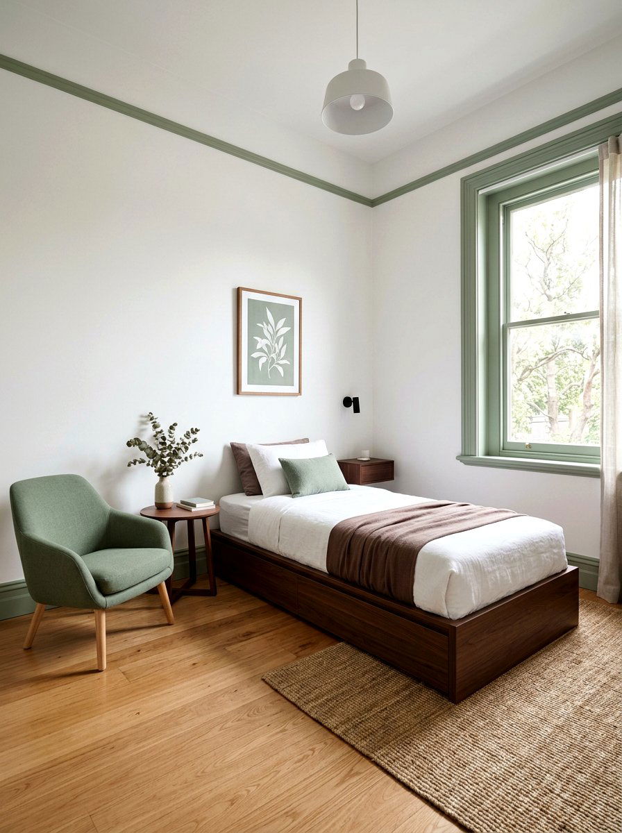 Minimalist sage cocoa bedroom - 30 sage and cocoa bedroom ideas